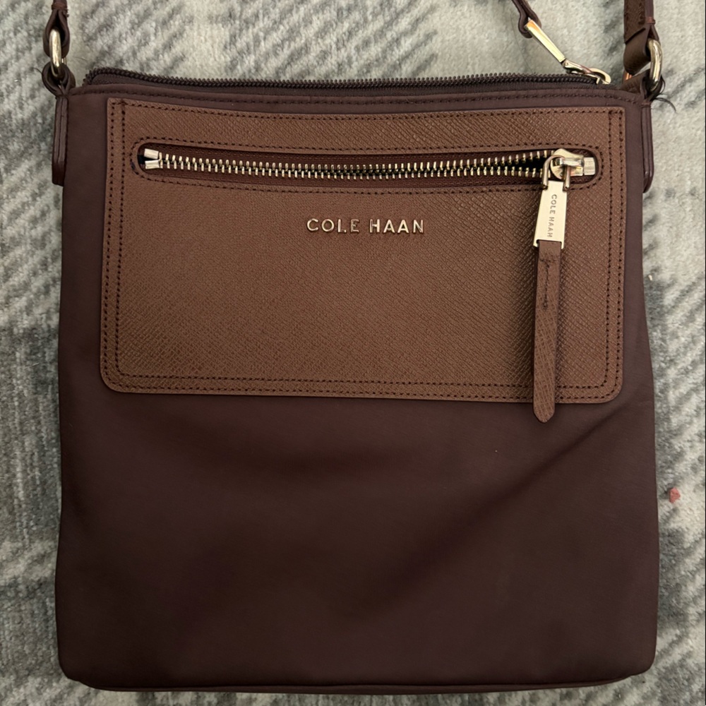 Cole Haan crossbody in canvas and leather